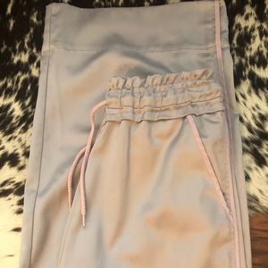 Lilac Satin, Wide-Leg Pants